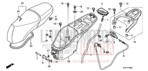 SEAT/LUGGAGE BOX PES1257 de 2007
